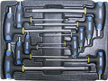 Набор Т-образных шестгранных ключей с пластиковой рукояткой 10пр. в ложементе в Белорецке